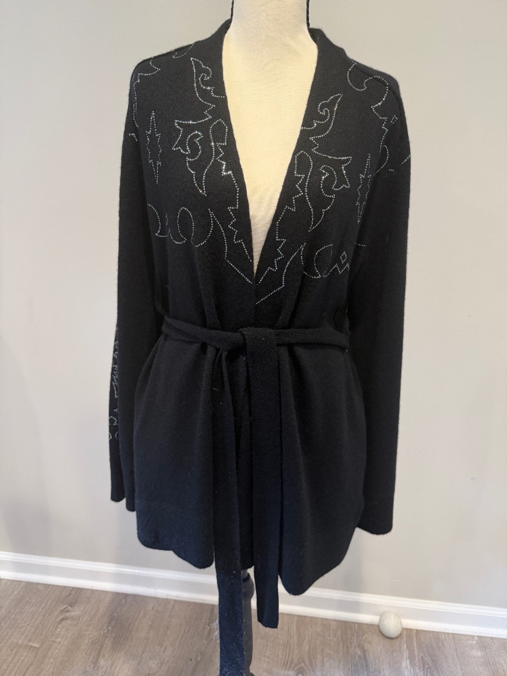NWT Zadig & Voltaire Salomy Cashmere Cardigan Black Size M/L